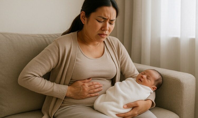 Đau dạ dày sau sinh mổ có nguy hiểm không? 1
