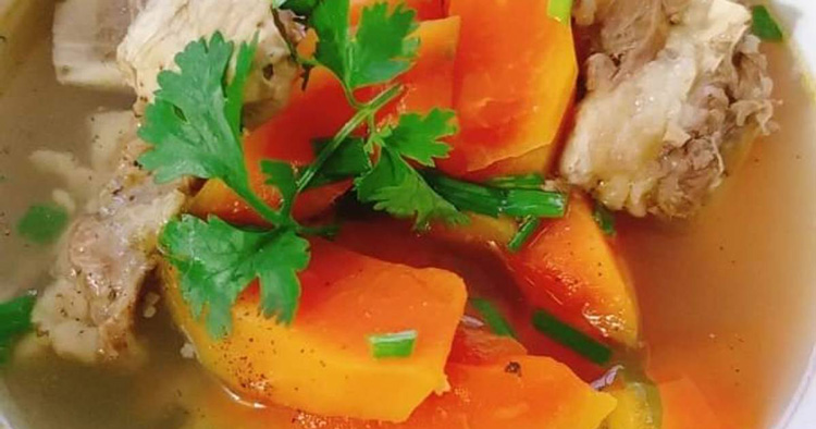 4. Canh đu đủ nấu sườn 1