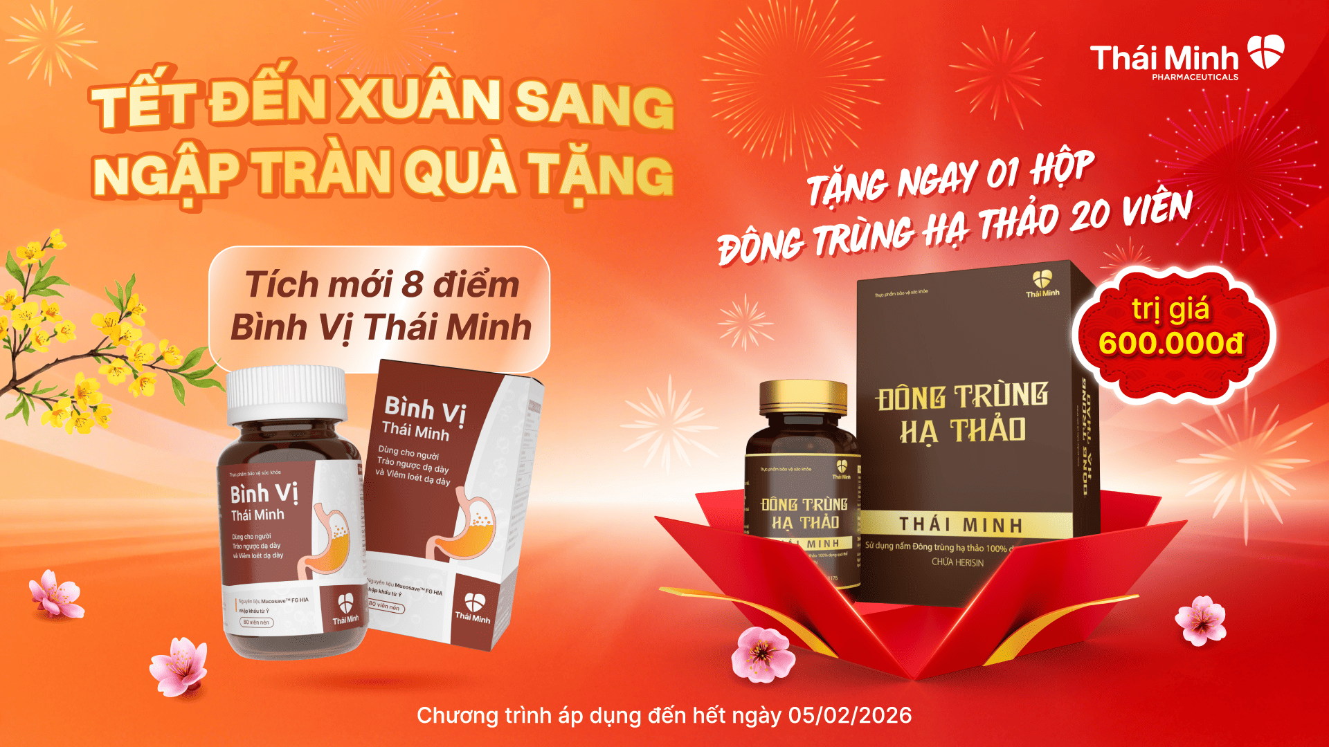 TẾT ĐẾN XUÂN SANG, QUÀ TẶNG NGẬP TRÀN CÙNG BÌNH VỊ THÁI MINH 1