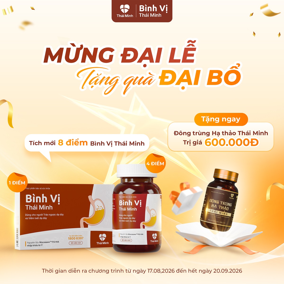 MỪNG ĐẠI LỄ, TẶNG QUÀ ĐẠI BỔ CÙNG BÌNH VỊ THÁI MINH 1